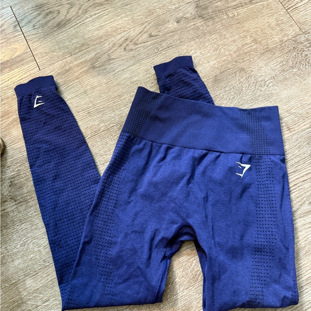 Cobalt Purple Blue Marl Gymshark Leggings